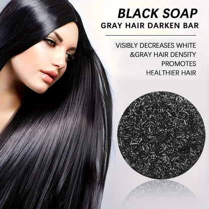 Natural Black Hair Shampoo Soap – For Men & Women