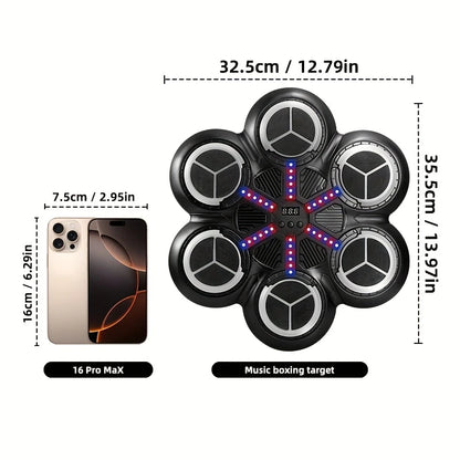 6-Button Smart Music Boxing Wall Target