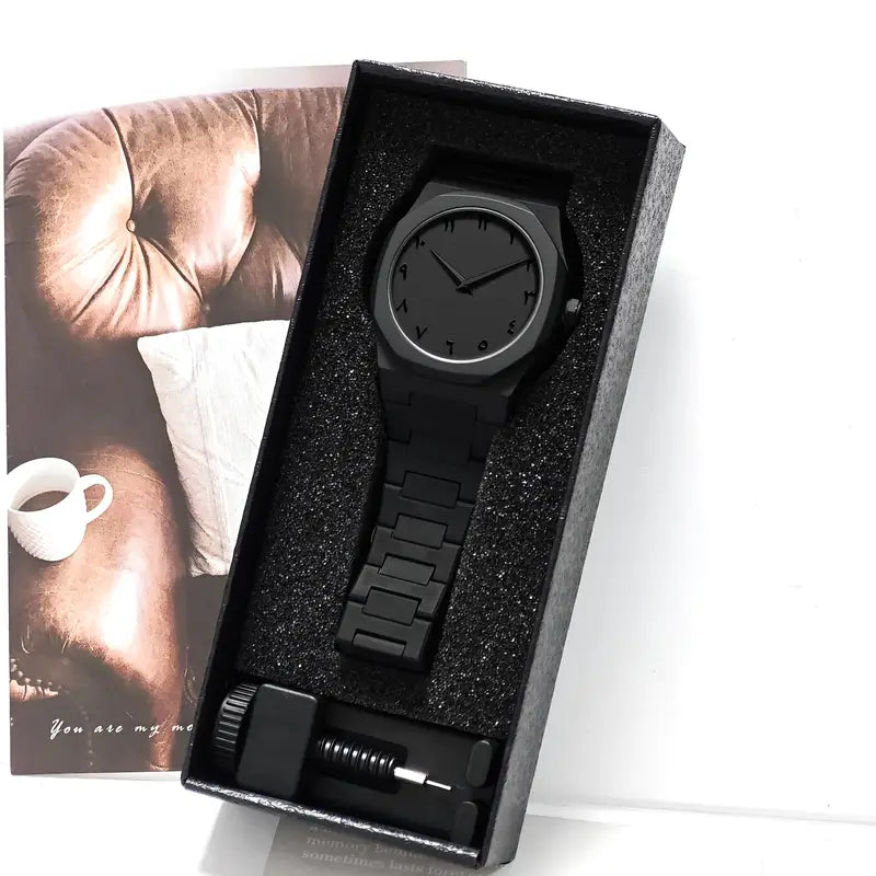 Black Aura Watch – Minimalist Luxury Timepiece