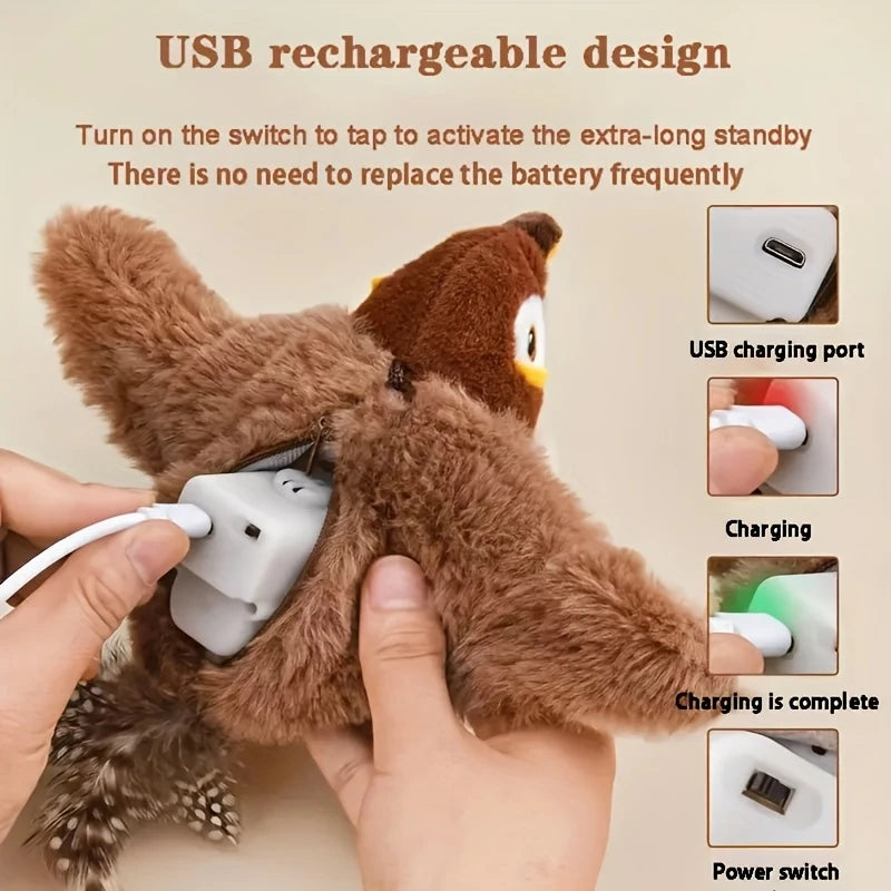 Flying Bird Cat Toy – Interactive Pet Entertainment