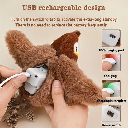 Flying Bird Cat Toy – Interactive Pet Entertainment