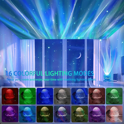 Dinosaur Egg Star Projector Night Light – Remote & Music Function