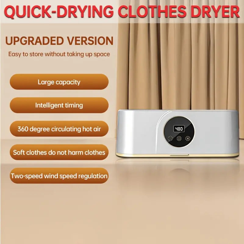 🌀 Portable Foldable Clothes Dryer – Fast Drying