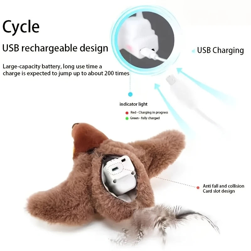 Flying Bird Cat Toy – Interactive Pet Entertainment
