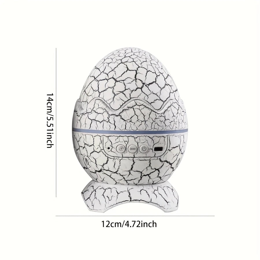 Dinosaur Egg Star Projector Night Light – Remote & Music Function